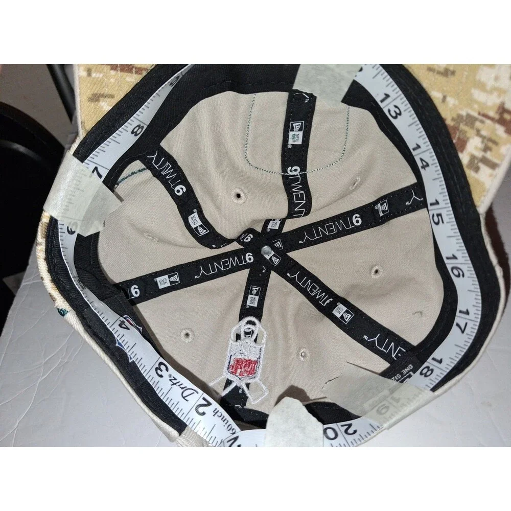 New Era Philadelphia Eagles Military Camo Fitted Hat Tan NFL Size 7 1/4